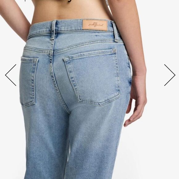 7 for all Mankind LUXE VINTAGE JOSEFINA JEANS Sz 29 Light Wash - Picture 13 of 16